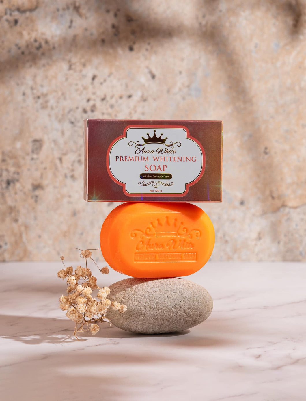 Aura white premium whitening soap 120g