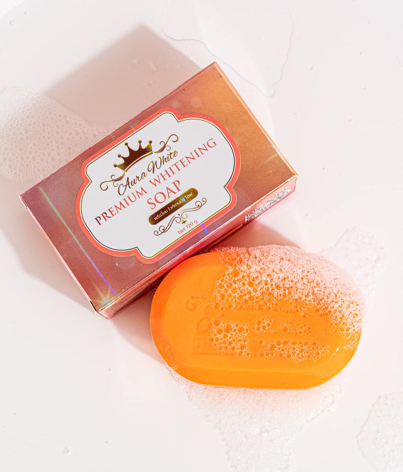 Aura white premium whitening soap 120g
