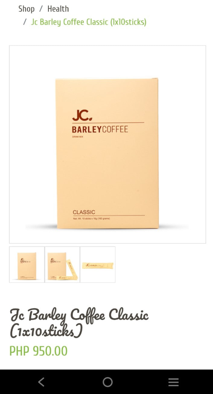 Jc Barley coffee